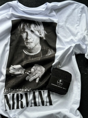 Промо Футболка, НИРВАНА/NIRVANA, белая